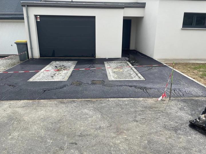 Pose d'enrobés Montauban-de-Bretagne